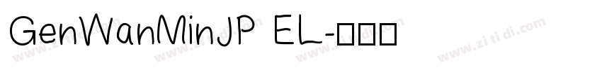 GenWanMinJP EL字体转换